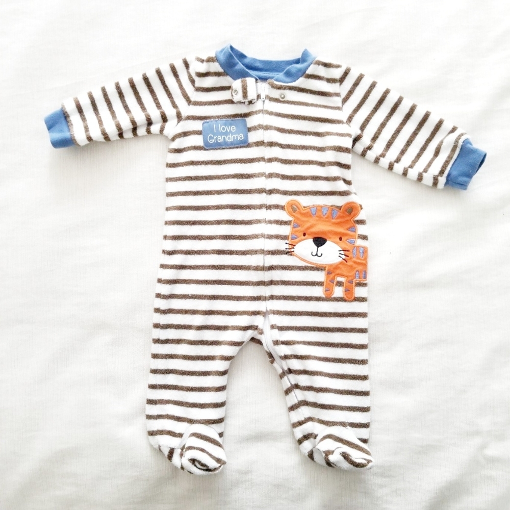 Koala Baby Striped Tiger Themed Footsie Pajama